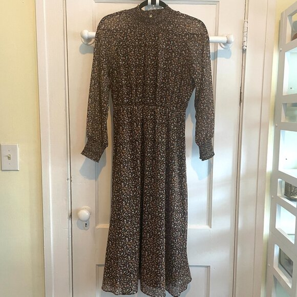 Madewell | Georgette Smocked-Neck Midi Dress | Folktale Paisley | SZ Small | NWT - Picture 5 of 10